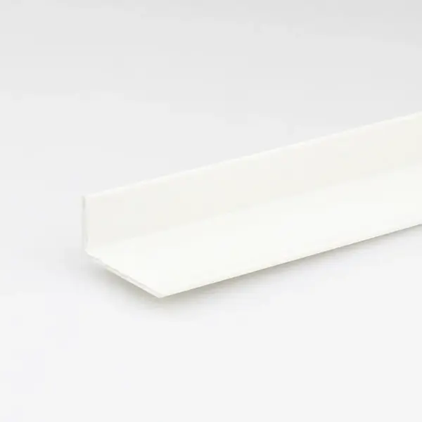 Profil uholníkový PVC biely lesk 15x25x1000