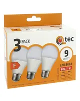 Žiarovka LED QTEC 9W A60 E27 2700K 3PACK