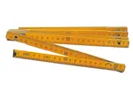Drevený skladací meter žltý 1 m 3041