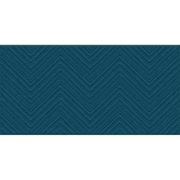 Dekor Blue chevron mat 30/60 REKT.