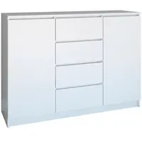 Komoda 2D4S 120 biela mat
