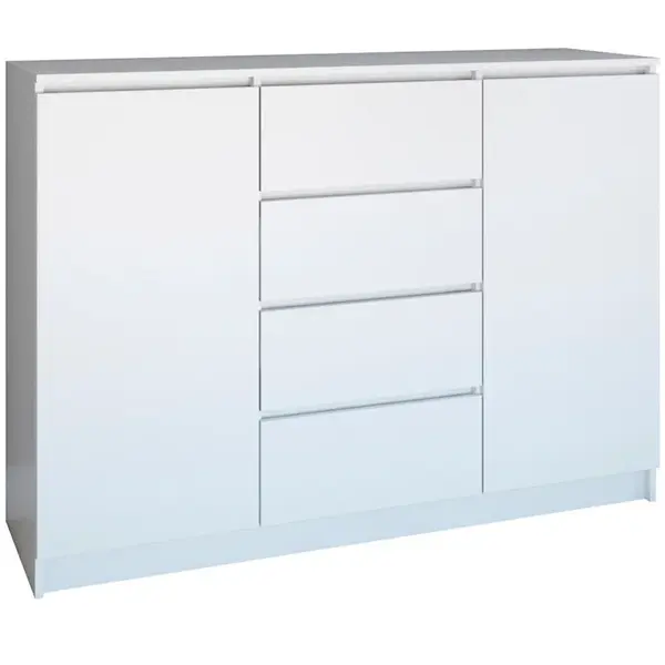 Komoda 2D4S 120 biela mat