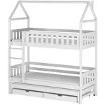 Posteľ Domček Iga 80x160 biela