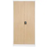 Skriňa Jan H kovová biela/sonoma