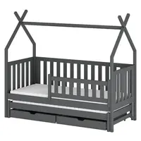 Posteľ Domček Tytus 80x160 grafit