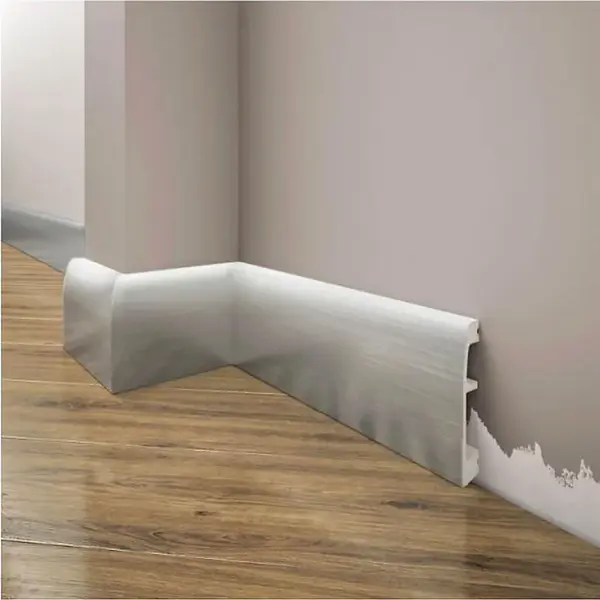 Podlahová lišta Elegance LPC-06-148 strieborná škrabaná