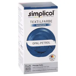 Simplicol barva na textil Petrolejová modrá 150ml + 400g