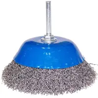 Kefa hrnčeková, 50 mm, so stopkou 6 mm, vlnitý oceľový drôt