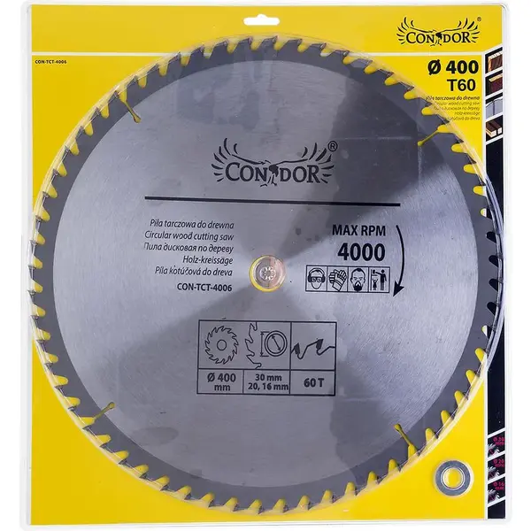 Pílový kotúč do dreva, 400 mm x 60 T, Drel
