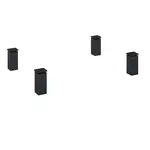 Nohy Uno 10 (4 ks) černý