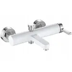 Vanová baterie se sprchovým setem Rea Polo bílá chrom