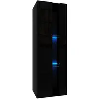 Závěsná skříňka Izumi 1 BL černá mat/lesk