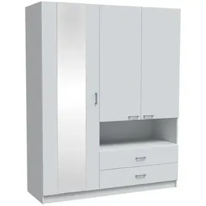 Šatní skříň Delta bílá