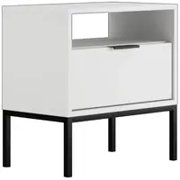 Noční stolek Austin bílá/černá