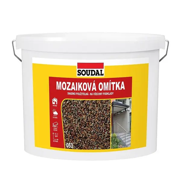 Soudal mozaiková omítka 053 tmavý písek 8 KG