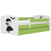 Dětská postel Babydreams+SZ+M zelená 80x160 Wednesday