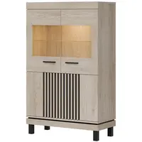 Vitrína Mati Mi06 dub cremona/černá