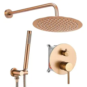 Sprchový set podomítkový Rea Lungo měď kartáčovaná + BOX