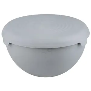 Miska 3 l s poklopom sivá