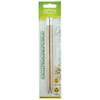 Ceruzka Cricco trojuhlá natura s gumkou HB 2 ks blister