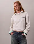 Calvin Klein 1/4 ZIP SWEATER GRAPHIC L