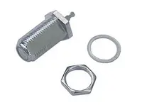 Zdířka F panelová s matkou délka16mm