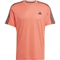 adidas TRAINING - ESSENTIALS BASE 3 STRIPES TEE Pánske športové tričko, lososová, veľkosť
