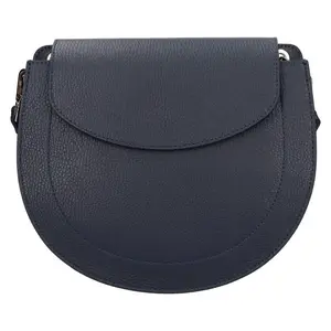 Dámská kožená crossbody kabelka Italia Locita - tmavě modrá