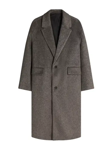 Bershka Prechodný kabát  tmavosivá