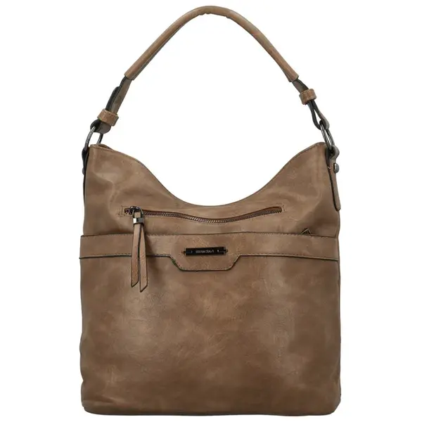 Dámská kabelka na rameno tmavě béžová - Romina & Co Bags Elisa