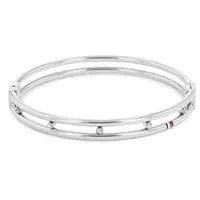 Tommy Hilfiger Luxusní pevný náramek s krystaly 2780610