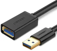 Ugreen 30125 USB 3.0 Extension Male Cable 0,5m Black