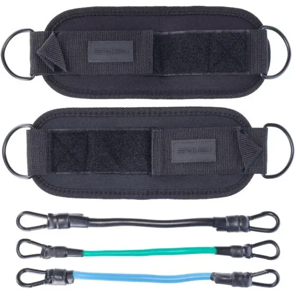 Spokey TENSO Sada expandérů s adaptéry na kotníky, černá, velikost