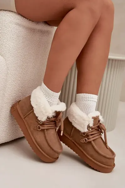 Dámské sněhule z přírodní semiš D.Franklin