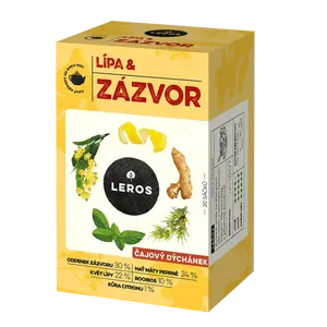 Leros Čajový dýchánek Lípa&Zázvor 20x2 g