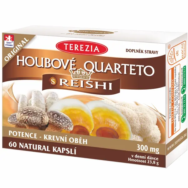 Terezia Houbové Quarteto s reishi 60 kapslí