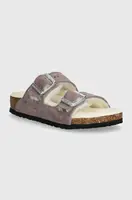 Dětské semišové pantofle Birkenstock Arizona Shearling