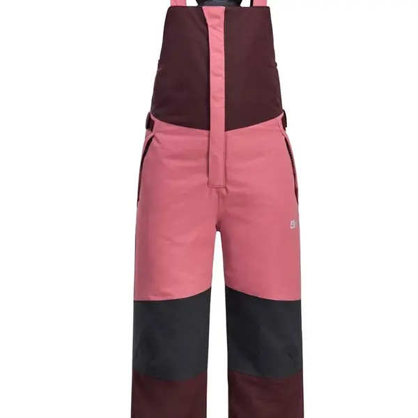 Dětské lyžařské kalhoty Jack Wolfskin ACTAMIC 2L INS BIB růžová barva
