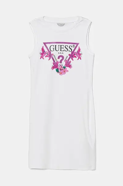 Dětské bavlněné šaty Guess