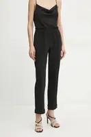 Kalhoty Marciano Guess MASHA dámské, černá barva, jednoduché, high waist, 5RGB21 6302A