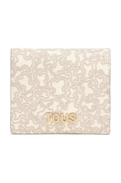 Peněženka Tous KAOS MINI LINES béžová barva, 2002183601