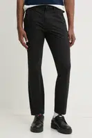 Kalhoty Tommy Jeans pánské, černá barva, přiléhavé, DM0DM20282