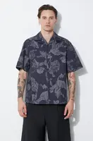 Bavlněná košile Neil Barrett Boxy Bold Flowers Print Short Sleeve Shirt