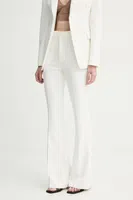 Kalhoty A.L.C. dámské, béžová barva, zvony, high waist, 2PANT00982
