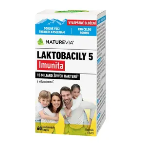 NatureVia Laktobacily 5 Imunita 60 kapslí