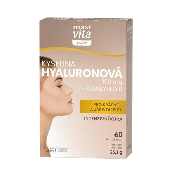 Maxivita Beauty Kyselina hyaluronová + koenzym Q10 60 kapslí