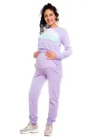 bemaamaa Těhotenské tepláky - lila, vel. M