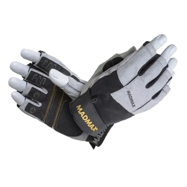 MadMax Fitness rukavice DAMASTEEL MFG871 šedé - XL