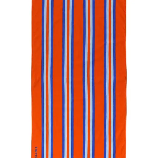 Dětský bavlněný ručník Tinycottons STRIPES TOWEL oranžová barva, SS25-379