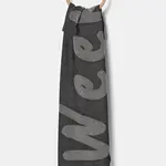 Vlněná šála Weekend Max Mara černá barva, 2515541064600
